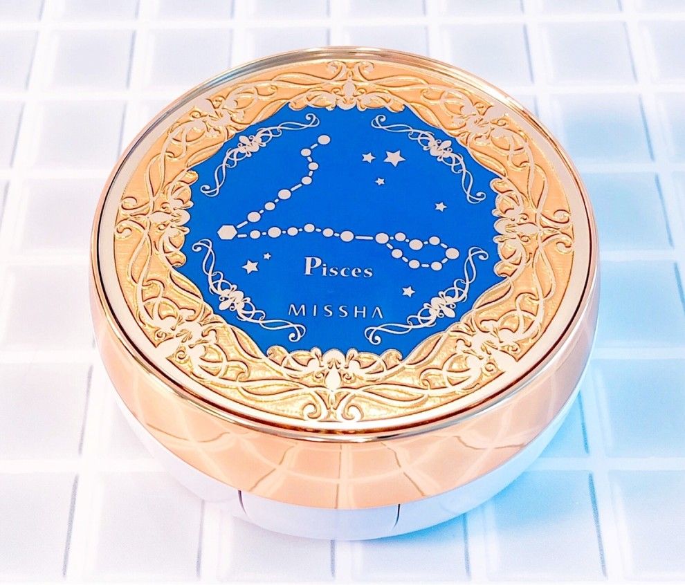 完売前に急いで ミシャ 神クッションファンデ の限定星座ケースがゆめカワイイ クッションファンデ 星座 魚座
