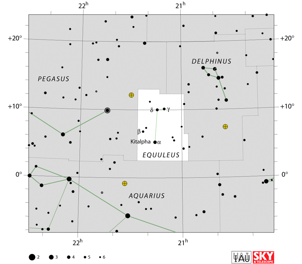equuleus star map,equuleus constellation,equuleus location | Constellations, Star map, Galaxy ngc