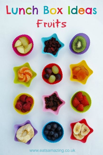 Eats Amazing - Lunch Box Food Ideas - 12 ideas for different fruits to include in your lunch box Lunch Box Bento, School Lunch Box, Pack Lunch, Lunch Snacks, School Snacks, Kids Snacks, Kids Lunch, Five Food Groups, Group Meals