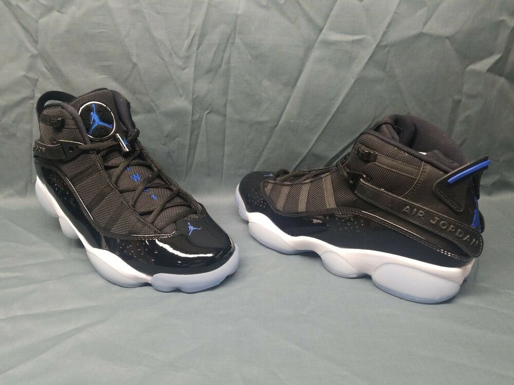 Nike Men's Jordan 6 Rings Basketball Sneakers Black Royal Vnds vintage Nike Air Max 90 Trail Low Sneakers 10.5 Royal