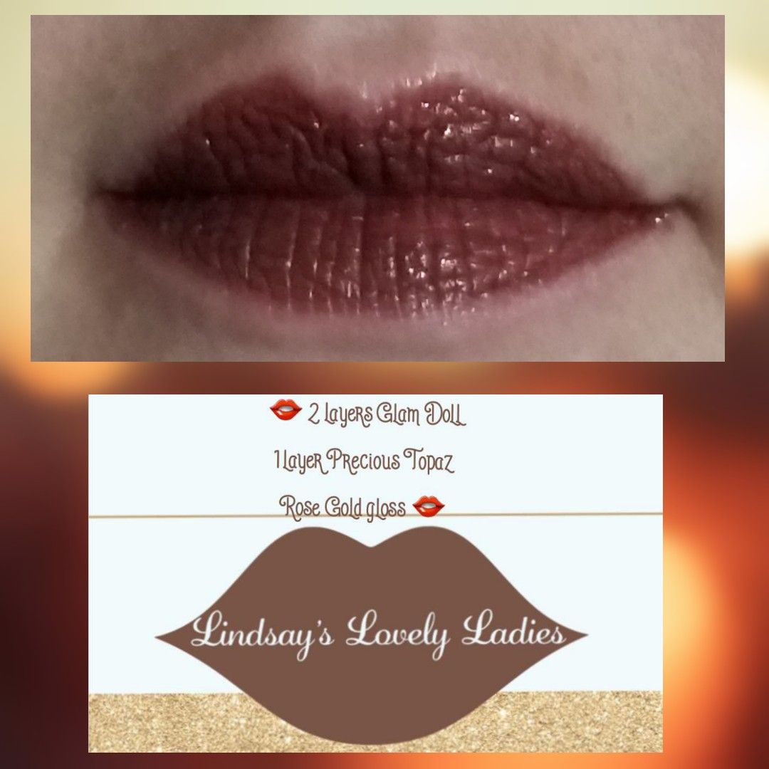 Rose Gold Gloss LipSense Glam Doll LipSense & 2 Glosses Glam