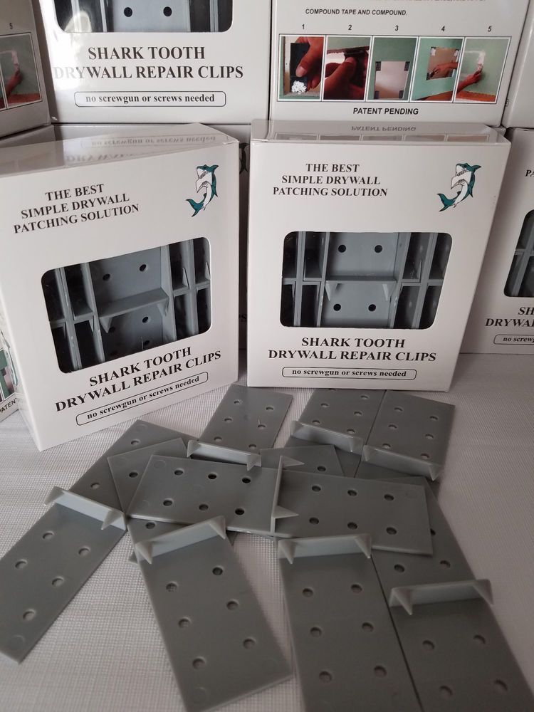 Shark Tooth Drywall Repair Clips #Shark | Drywall repair, How to patch