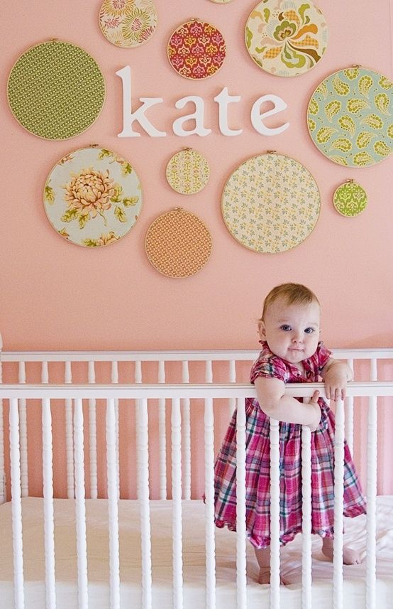 Wooden Letters Embroidery Hoops Fabric And Glue To Complete This Wooden Letters Embroidery Hoops Fabric And Glue To Complete This Diy Nursery Project By Louise