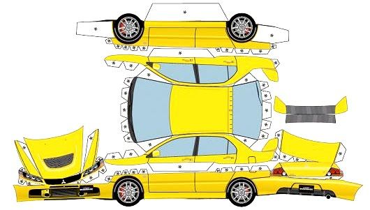 paper car