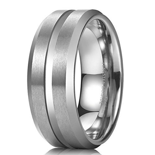 Wedding Bands Classic Bands Flat Bands Titanium Flat 8mm Brushed Band Size 12 Wedding Bands Classic Bands Flat Bands Titanium Flat 8mm Brushed Band Size 12