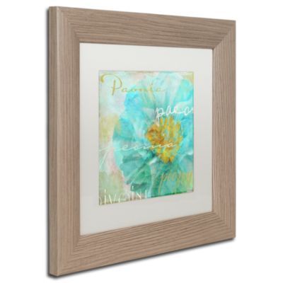 Color Bakery 'Blue Peony Light' Matted Framed Art, 11 x 11 #bluepeonies