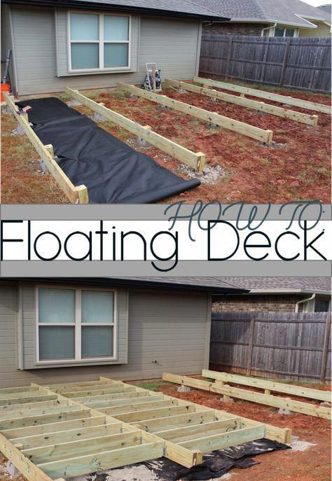 Backyard Makeover: Floating Deck - Phase 1 #backyardmakeover