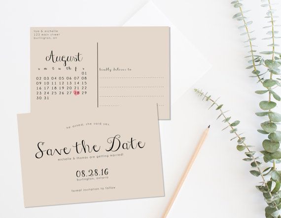rustic save the dates postcards