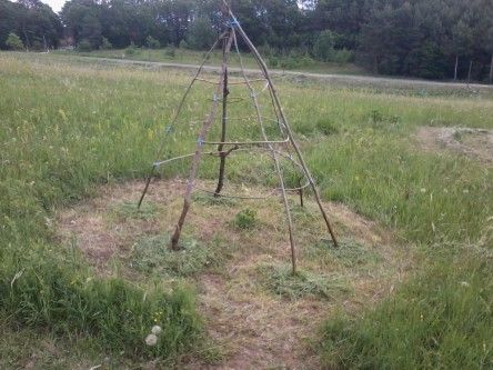 Ein Bohnentipi für den Garten #beetanlegen