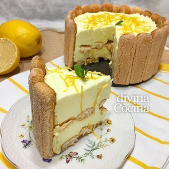 Charlota De Limon 2 Carlota De Limon Receta Postres Ricos Tortas<script async src=