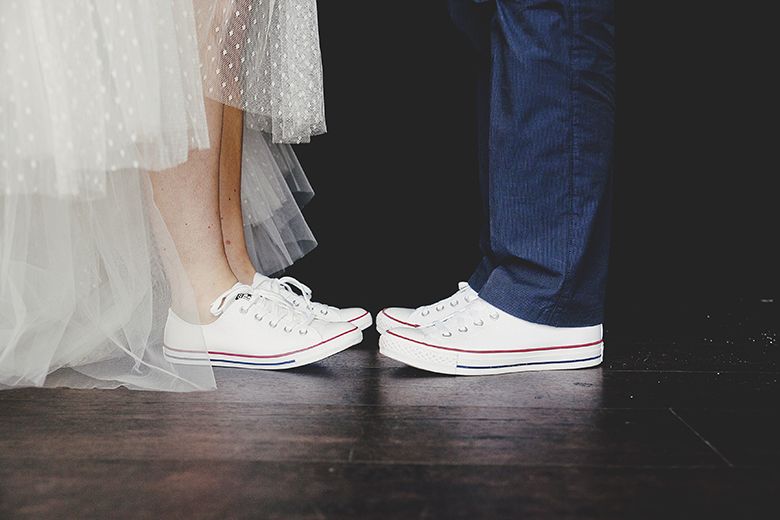 basket converse mariage