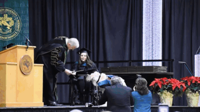 The dog guide got the reward #humorsgifs The dog guide got the reward #humorsgifs