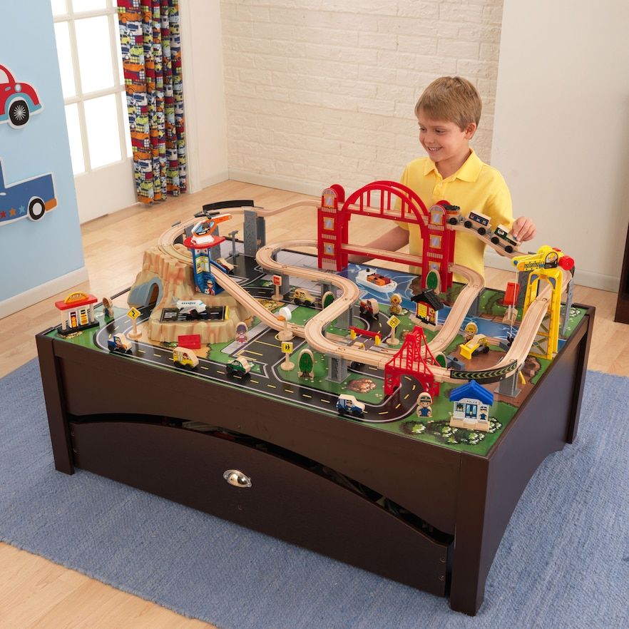 kidkraft train table set