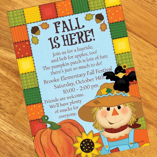 fall fest invitation