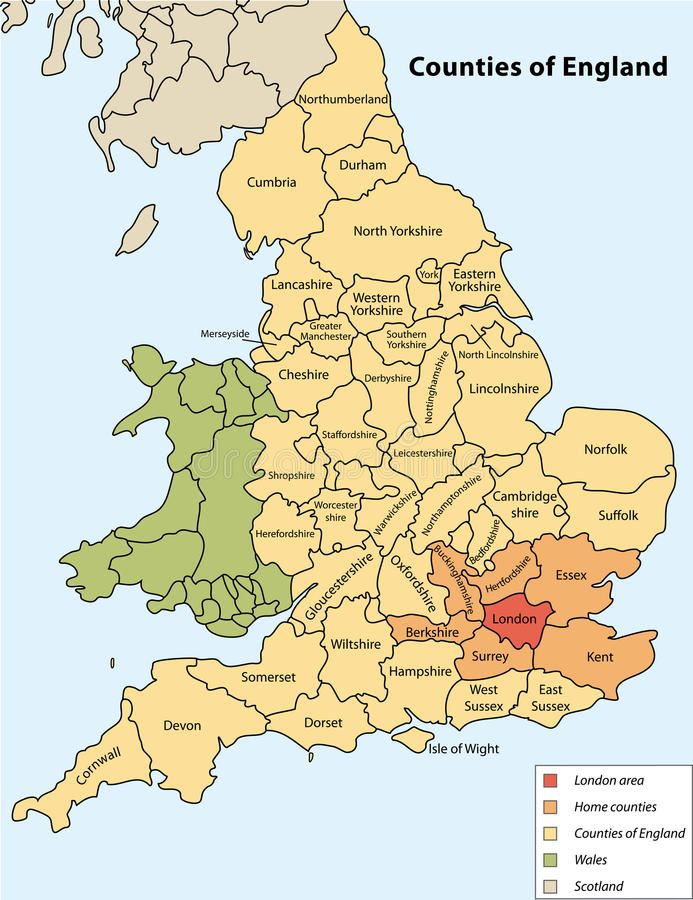 Counties of England Map - 1904b20603ca849a9ff9e2ee4f9774c9