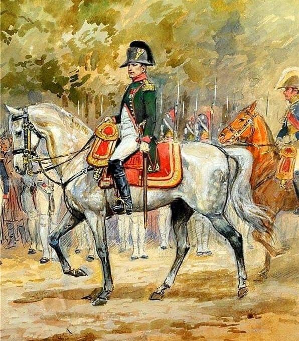 Napoleon on his Arabian horse, Marengo. Napoleon Bonaparte Horse Painting