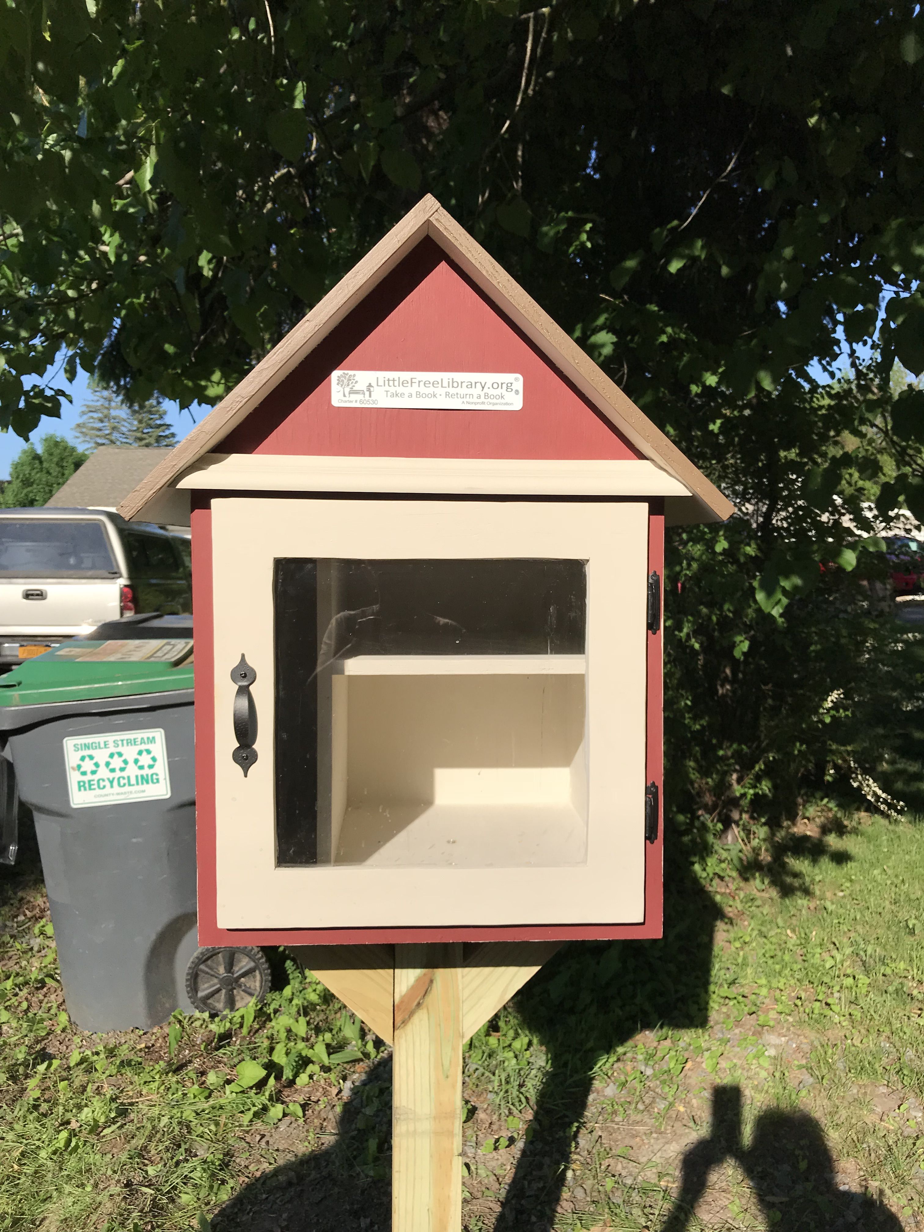 Little Free Library For My Daughter Cemented On 4 By Little Free Library For My Daughter Cemented On 4 By