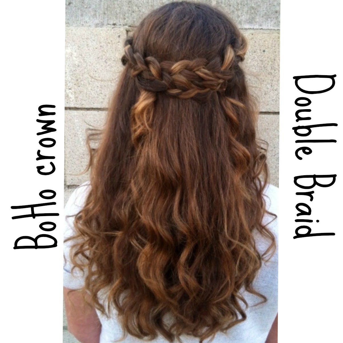 Braided half up half down hairstyle Hair Make Up Braided half up half down hairstyle Hair Make Up