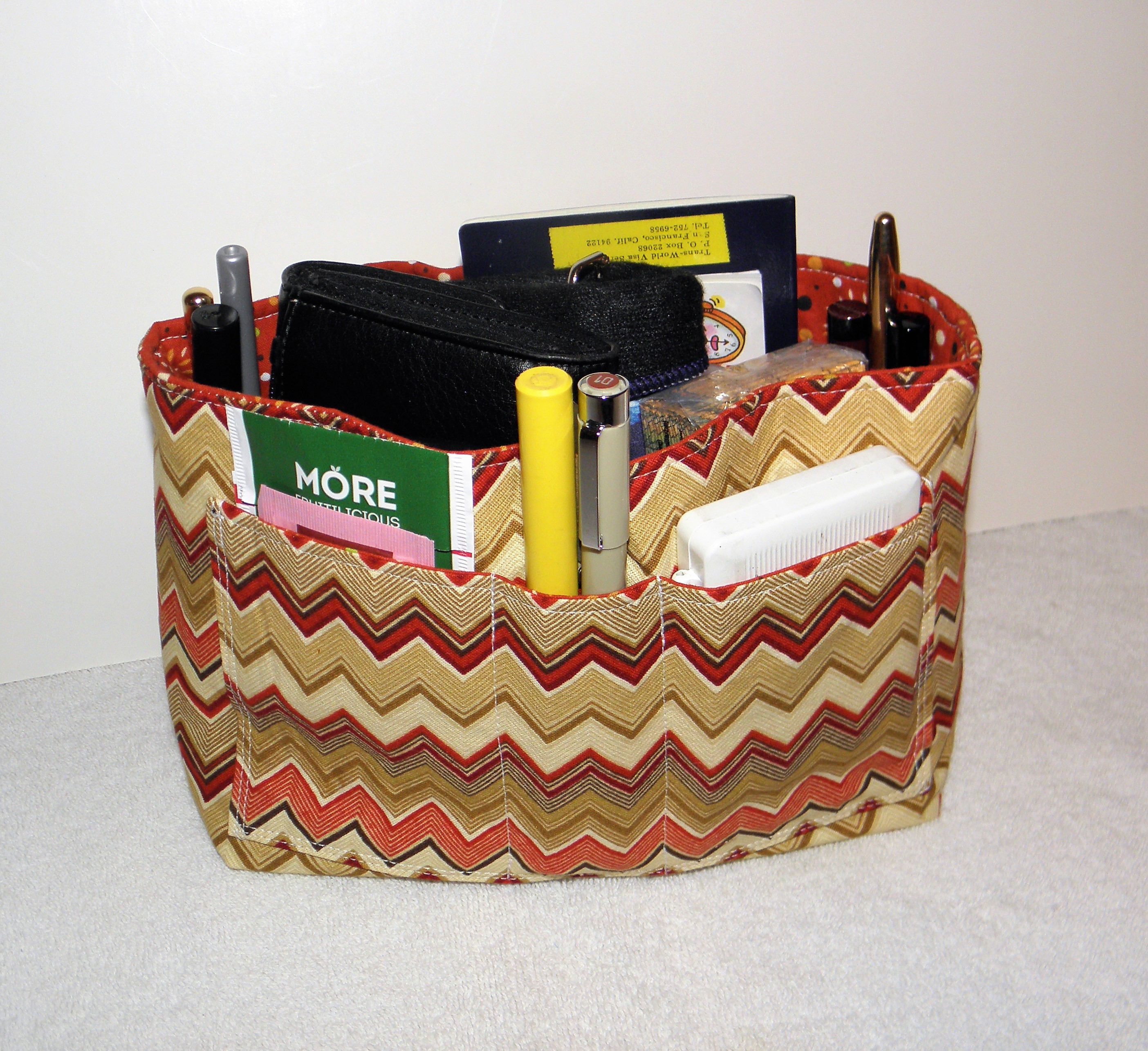 Purse Insert Bag Organizer 15 Pockets Bucket Style Purse Insert Bag Organizer 15 Pockets Bucket Style Handbag