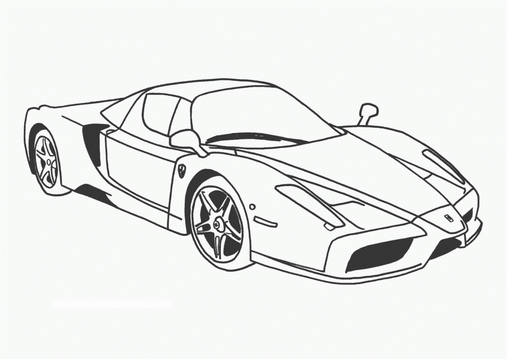 Coloring Pages Free Printable Race Car For