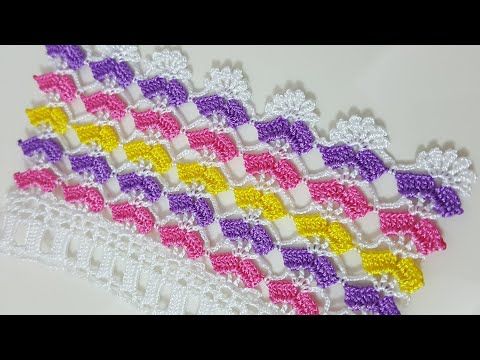 5 SIRALI RENGARENK UÇ DANTELİ 5 SIRALI RENGARENK UÇ DANTELİ