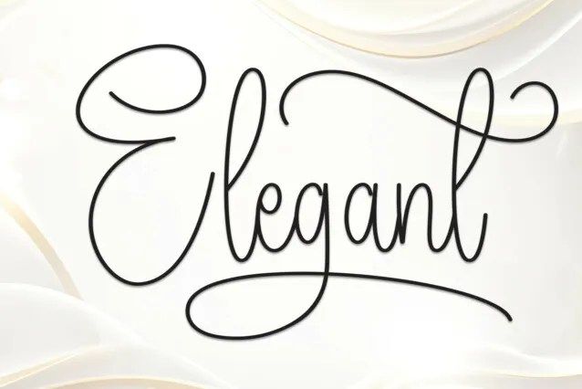 Elegant Script Font