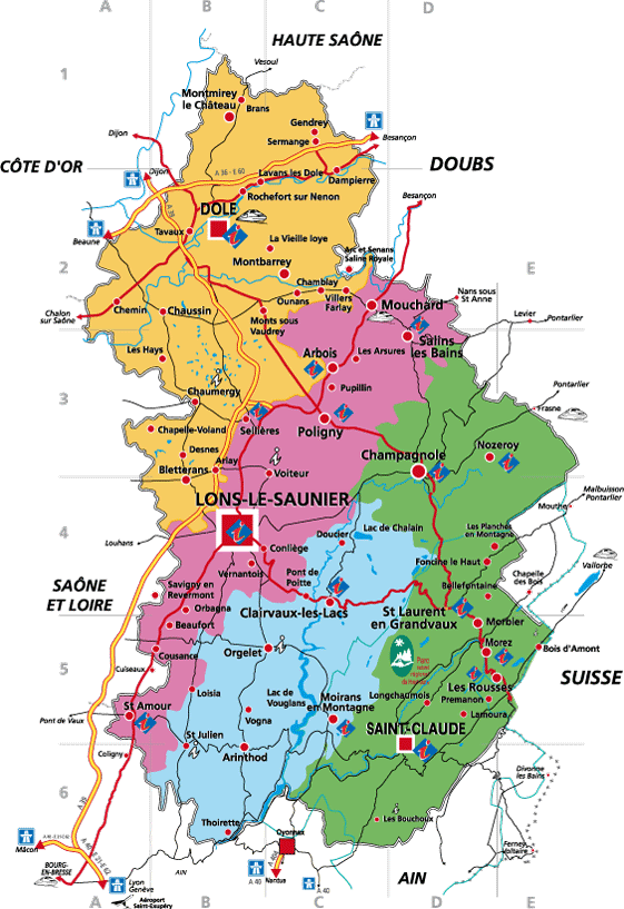 le jura carte