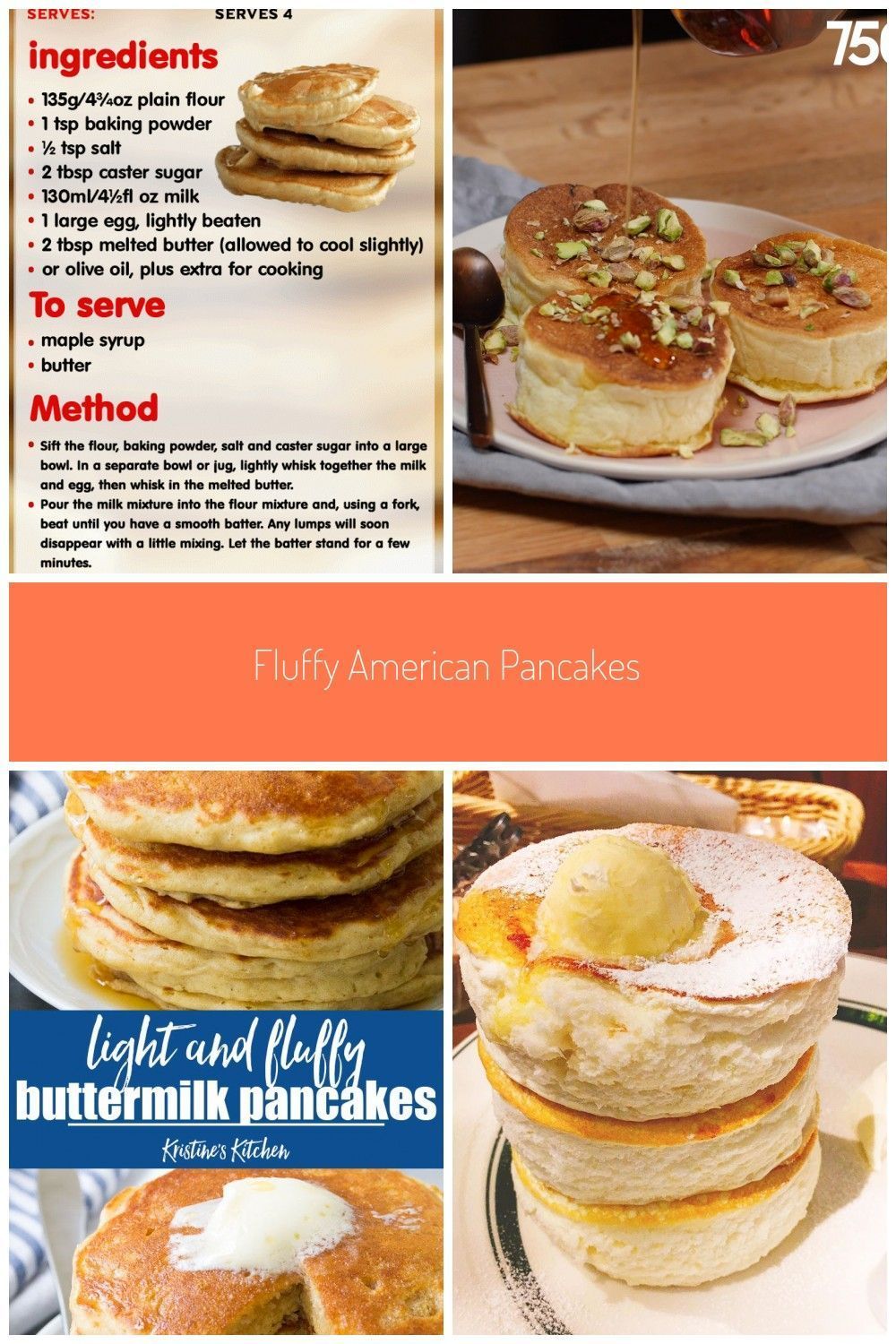 Dieses einfache Rezept für flauschige amerikanische Pfannkuchen aus der amerikanischen Küche macht ... - Aus der amerikanischen Küche macht dieses...