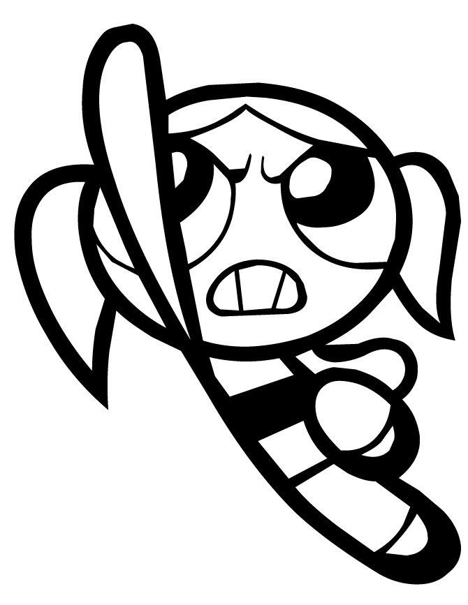 powerpuff girls bubbles coloring page batgirl pinterest