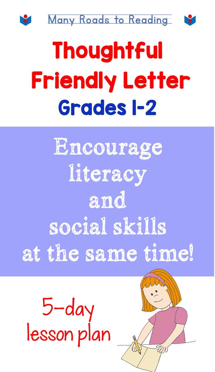 Writing Thoughtful Friendly Letter Grades 12 Friendly letter writing