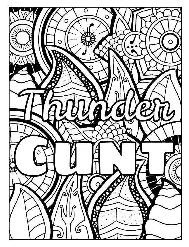 Download 3 Free Swear Word Coloring Pages. Check out these swear word coloring pages and … | Words ...