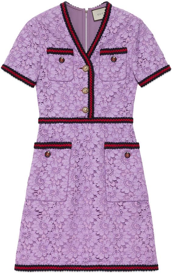Gucci Purple Cocktail Dress