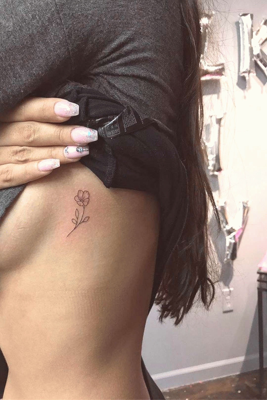 Watercolor Lavender Tattoo On The Left Chest Tattoo Artist Simona Blanar Lavender Tattoo Small Tattoos Body Art Tattoos