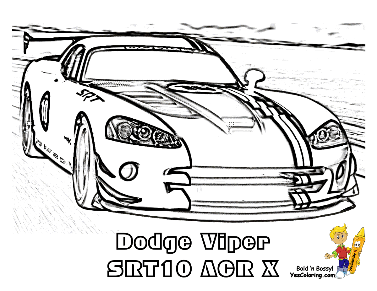 Dodge Viper Coloring Pages