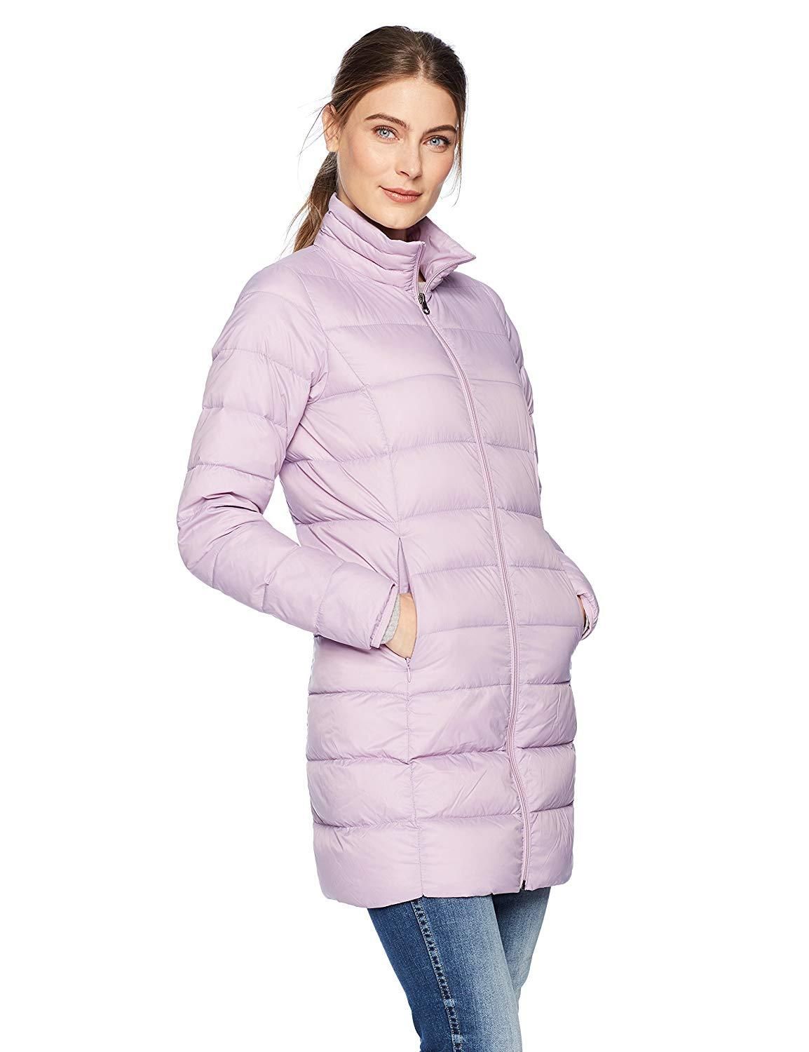 Essentials Womens Lightweight Water-Resistant Packable Puffer Jacket