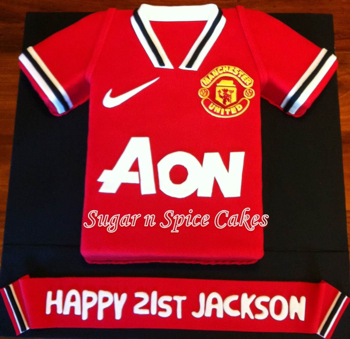 Manchester United Jersey Cake For more pictures of this cake, see https