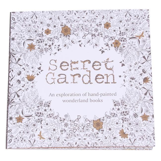 Kid Adult English Secret Garden Inky Treasure Hunt Coloring Painting Book Z