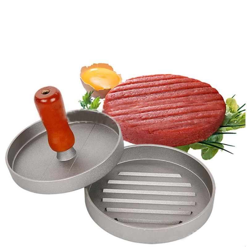 Non-stick single hamburger press