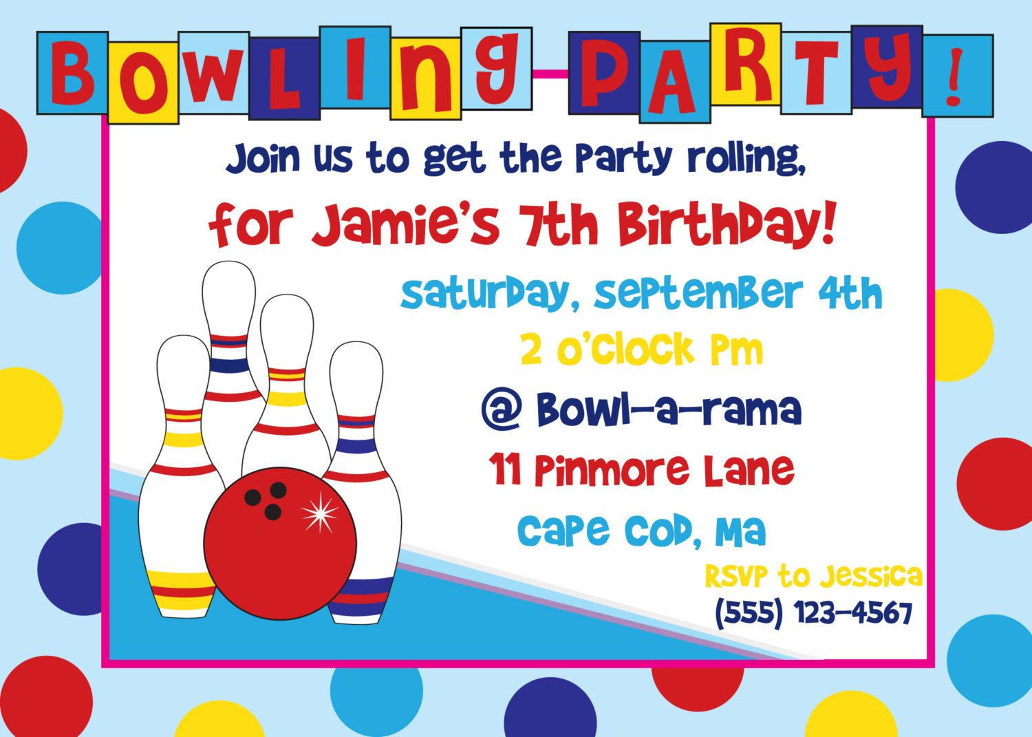 bowling bday party invitations koni polycode co