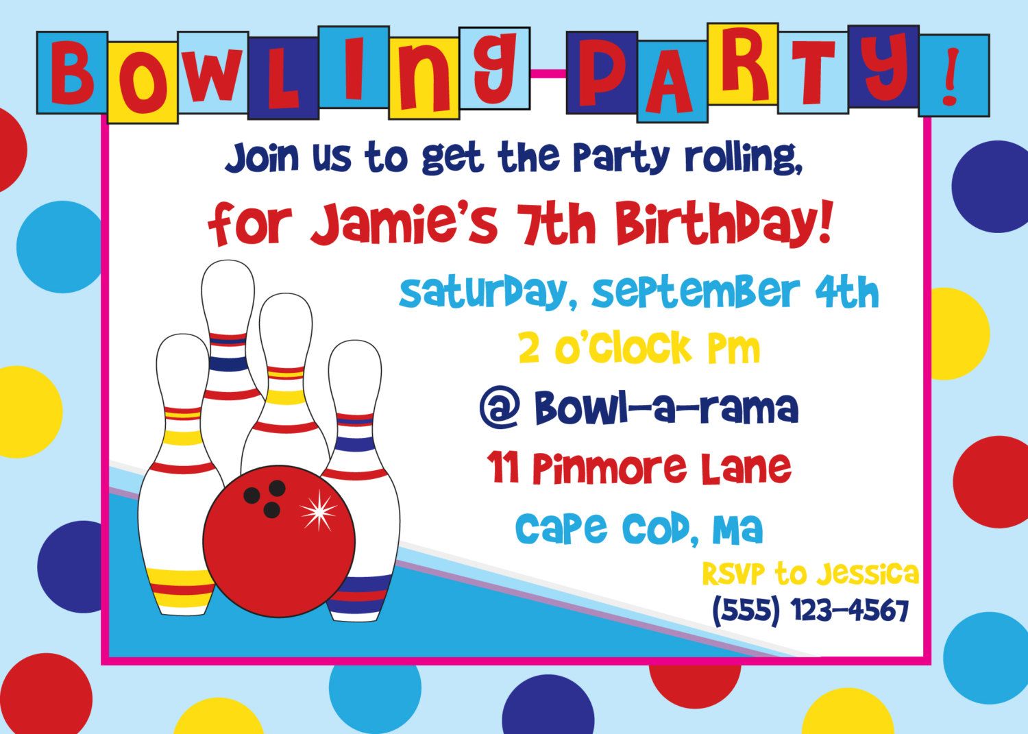 Bowling Party Invitations Template Best Template Collection Bowling