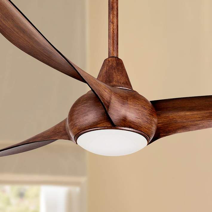 52 Minka Aire Light Wave Distressed Koa Ceiling Fan 4n706 Lamps Plus With Modern 52 Minka Aire Light Wave Distressed, Lamps Plus Minka Aire Ceiling Fan