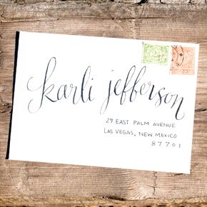 Envelope Calligraphy | Taryn Eklund | Hand Lettering | Pinterest