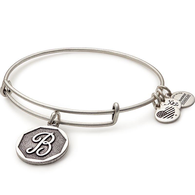 Alex and Ani Womens Initial B Charm Bangle
