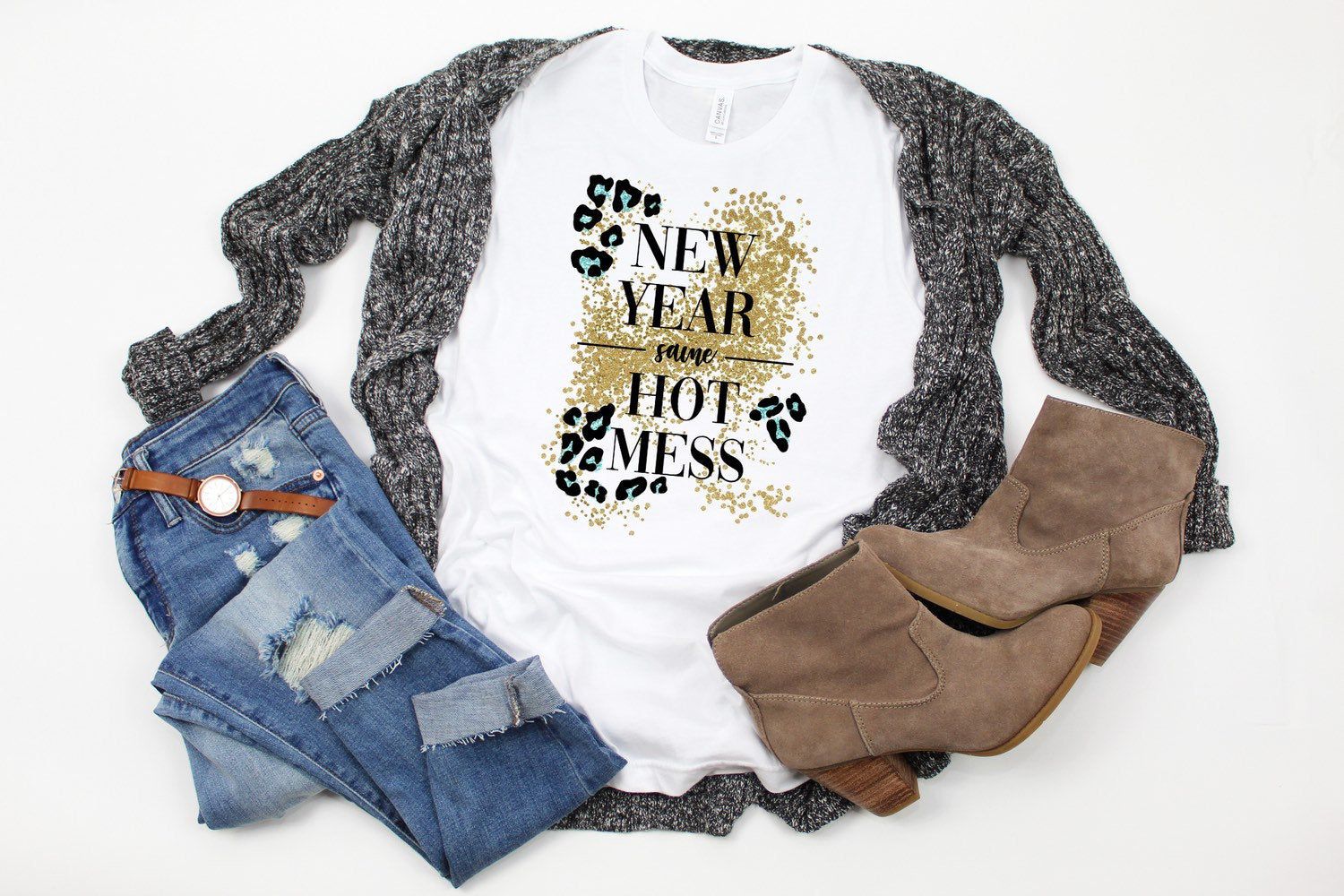 Download New Year Same Hot Mess T-Shirt for Women in 2020 (With ...