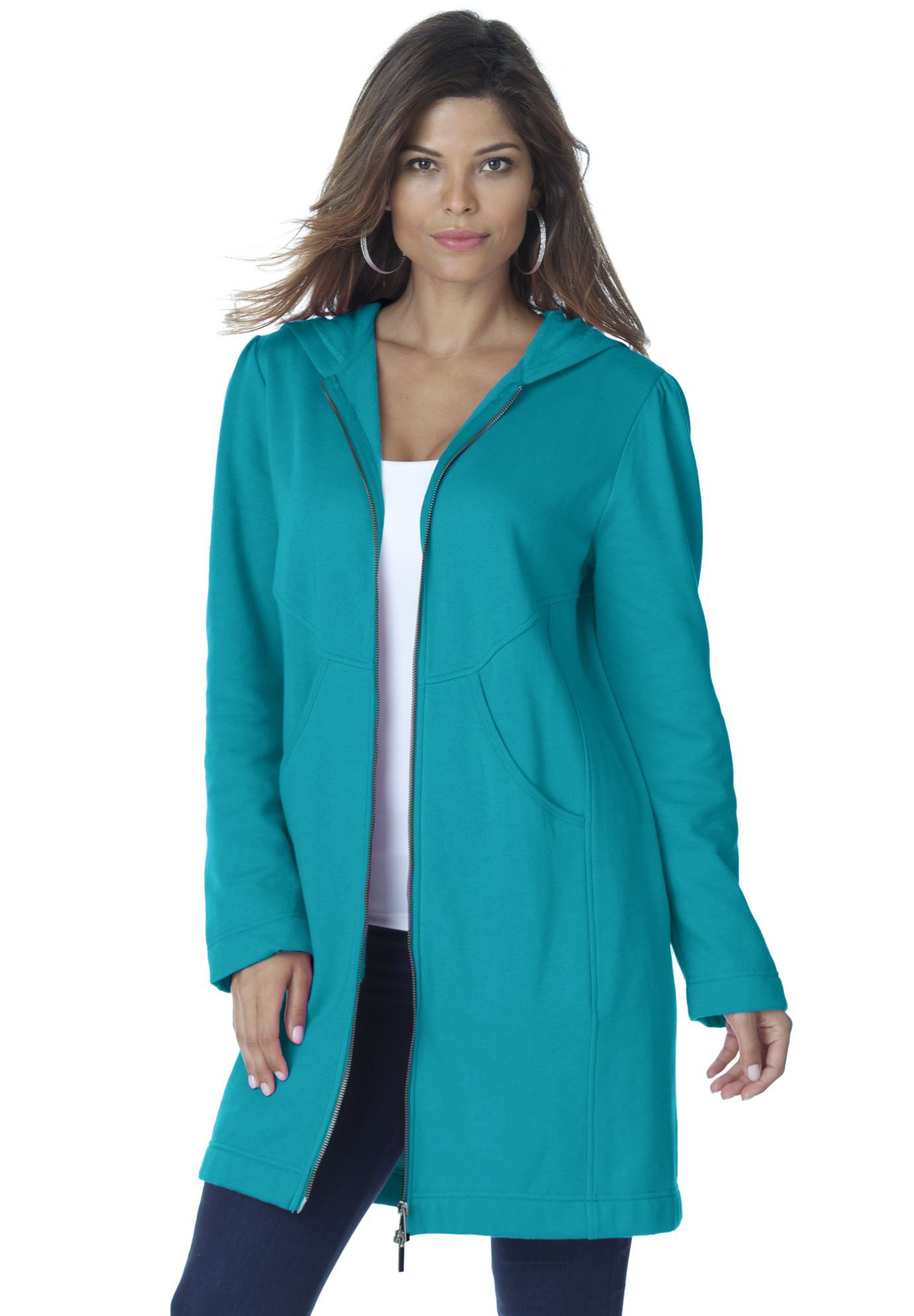 fleece jacket plus size coats and jackets roamans my plus size roamans plus size coats