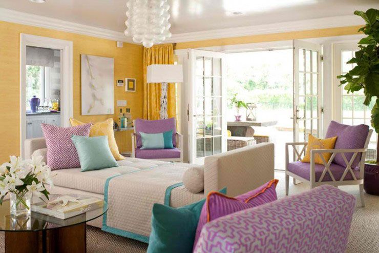 26 Amazing Living Room Color Schemes Style Pinterest Yellow Turquoise Purple Living Room Color Scheme