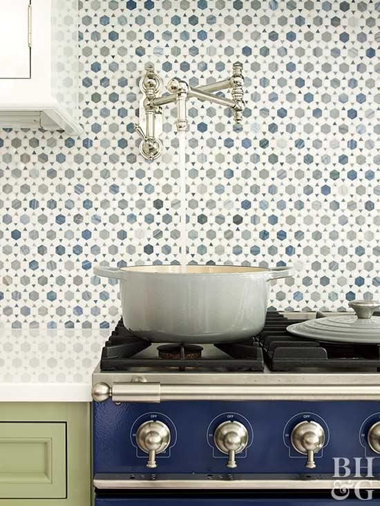 Bold Kitchen, Design Your Kitchen, Kitchen Stove, Kitchen Accents, Kitchen Faucet, Kitchen Backsplash, Kitchen Wall, New Kitchen, Kitchen Ideas