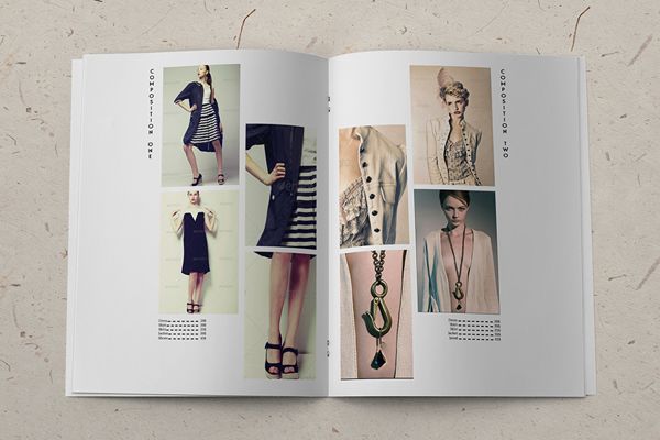 minimalistic fashion catalog template by gianluca carraro via clothing catalogue template