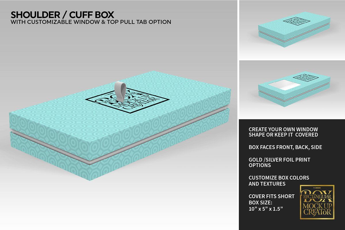 Download Rectangular Box Mock Up Creator | Branding template, The ...