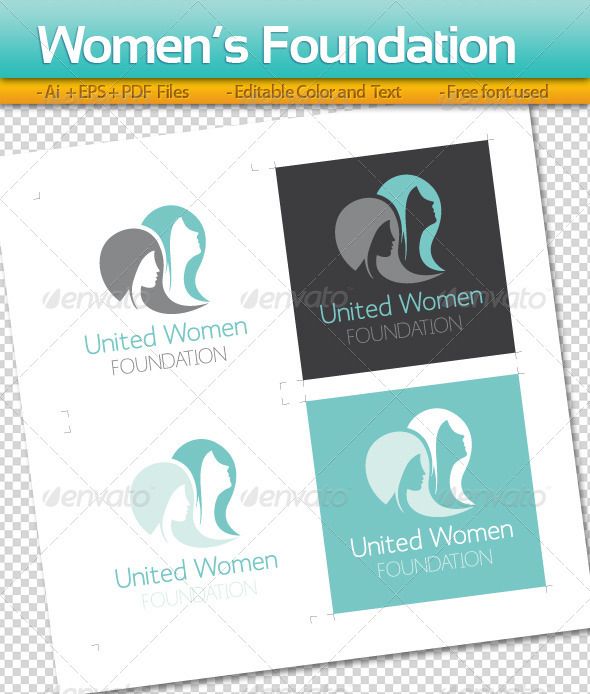womens foundation logo template this is a beautiful logo template foundation template
